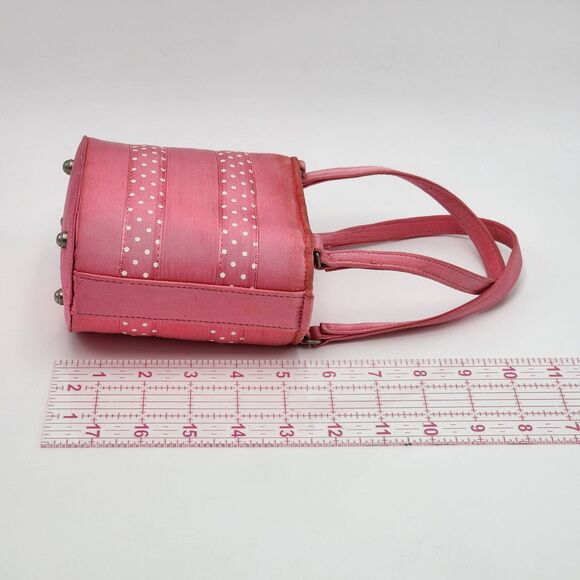 Rita Wilcox Vintage Pink Ribbon Handmade Mini Bag - Picture 9 of 10